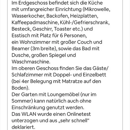 Apartment Kinofeeling Im Reihenhaus Mit Schoenem Garten *